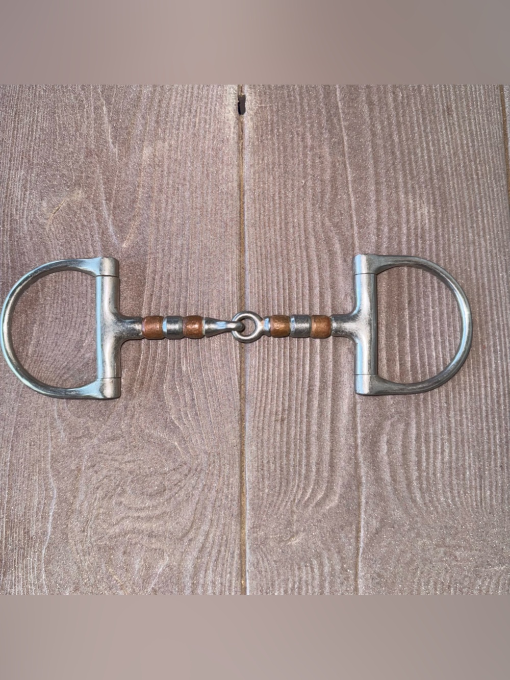 Copper Roller Mouth Dee Snaffle Bit